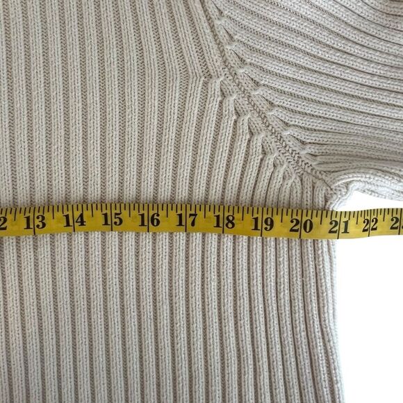 Lauren Ralph Lauren Womens Ribbed Knit Cardigan Sweater Sz 1X Minimalist Preppy - Picture 4 of 11